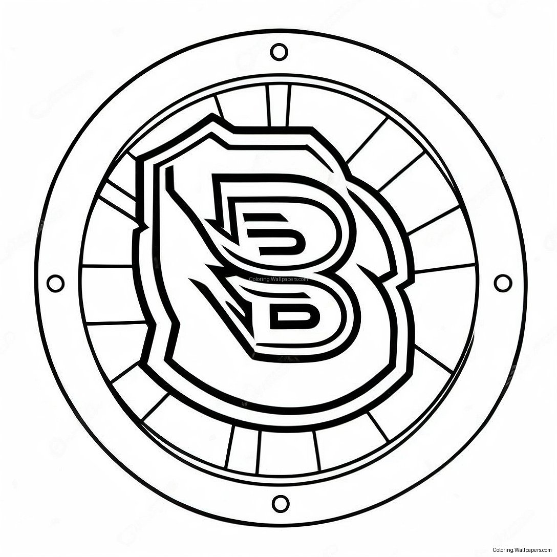 Bruins-Logo Värityssivu 9362