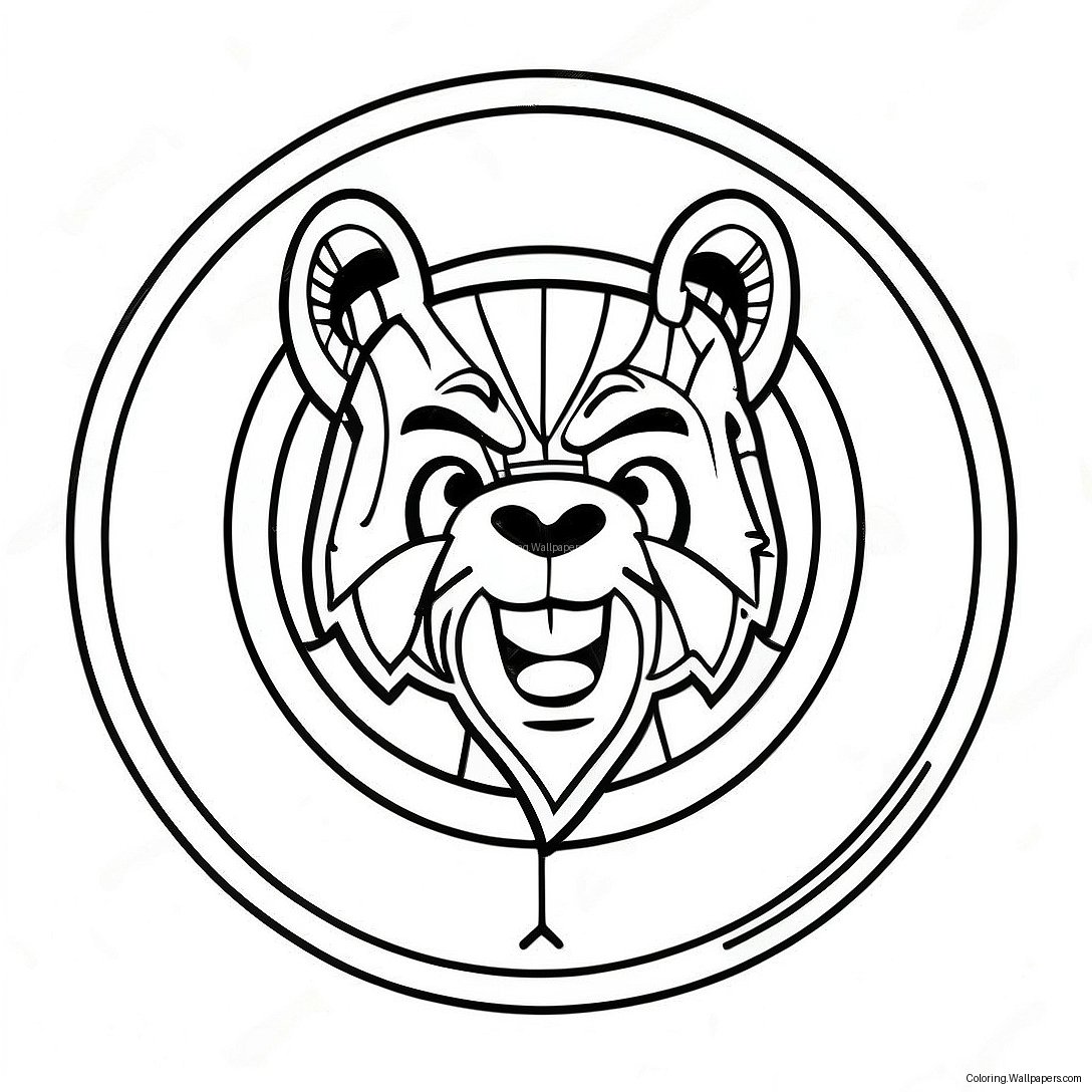 Bruins Logo Coloring Page 9364