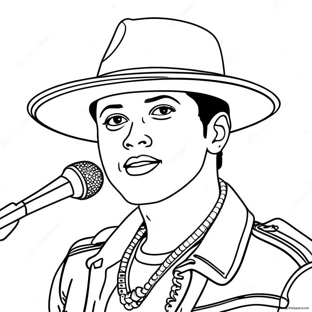 Página Para Colorear De Bruno Mars 21462