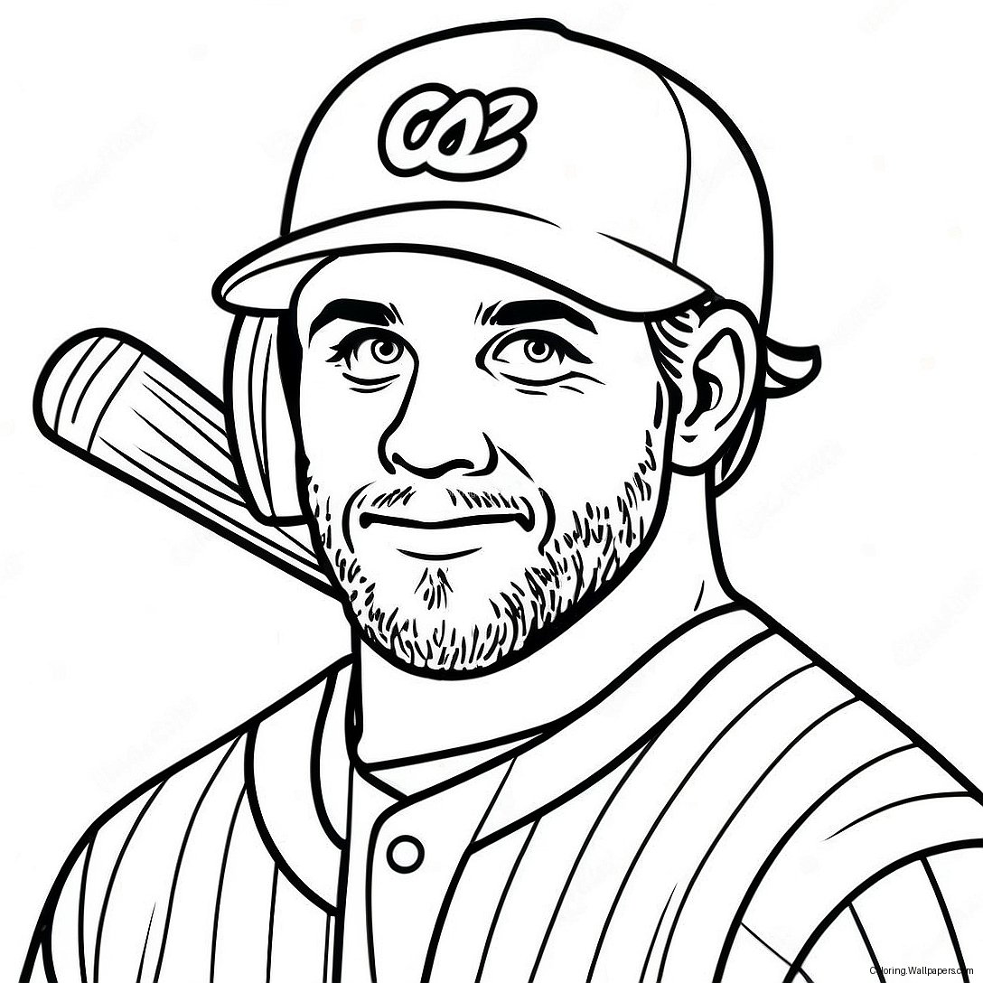 Bryce Harper Coloring Page 16798