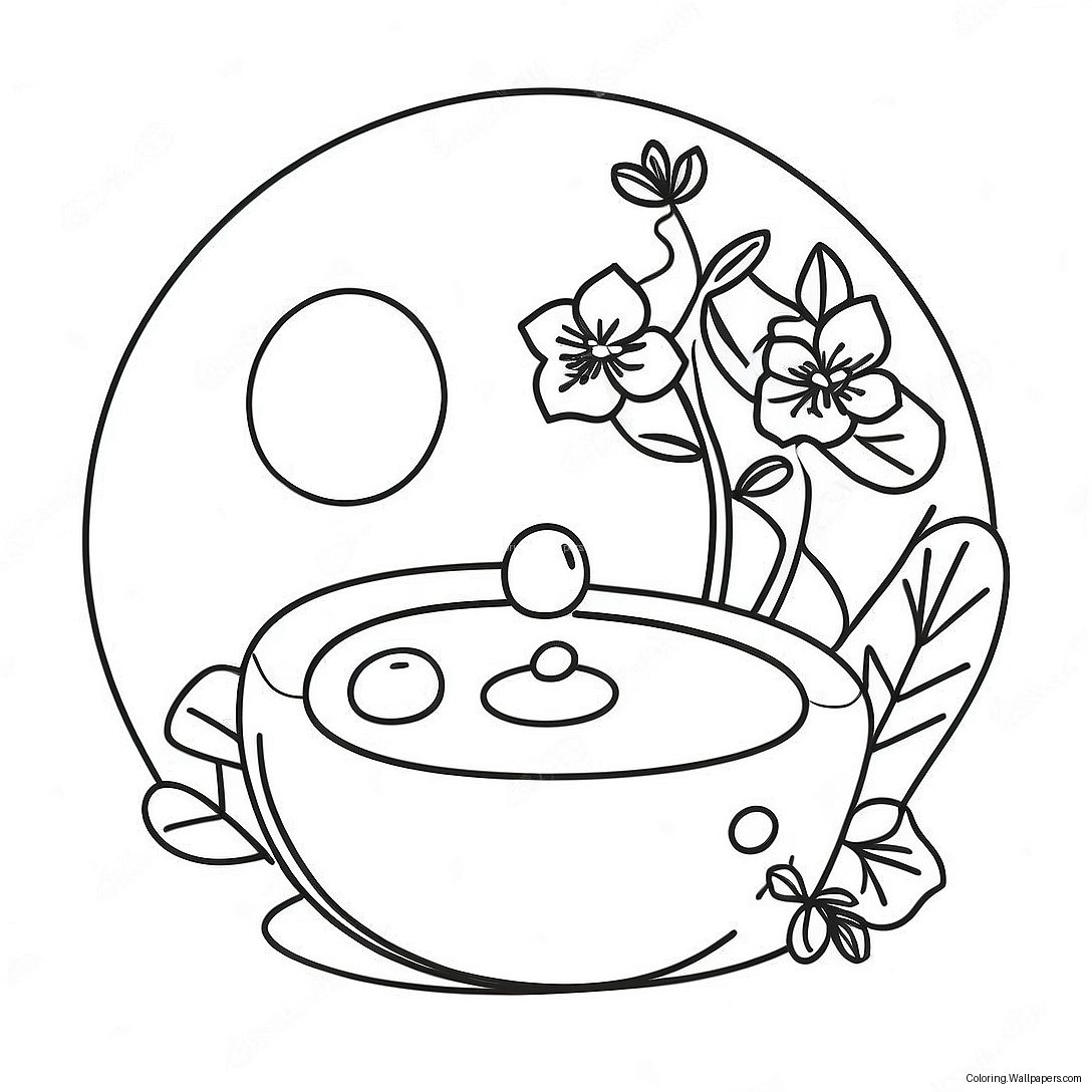 Bubble Skincare Relaxing Spa Coloring Page 1910