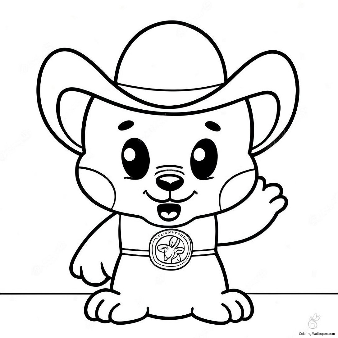 Buc-Ee The Beaver Mascot Coloring Page 47817