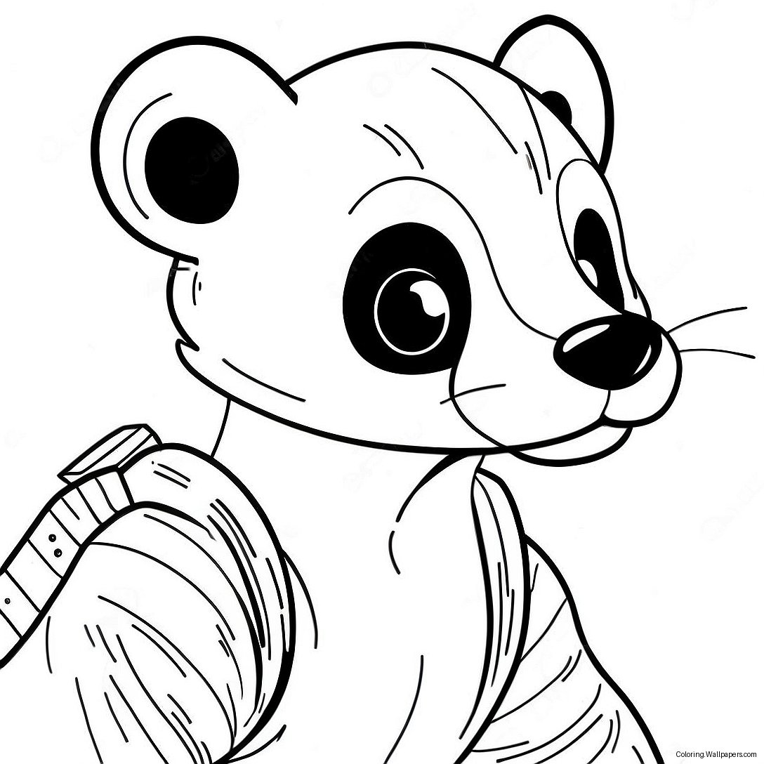 Page À Colorier De Bucky Badger 55124