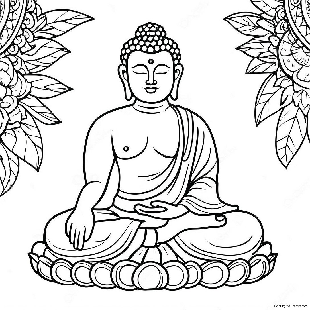 Buddha Coloring Page 15353