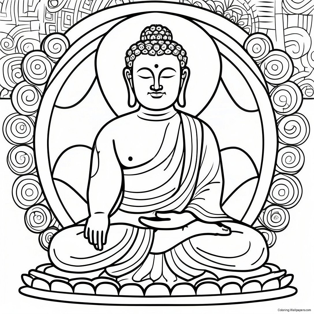 Buddha Fargeleggingsark 15354