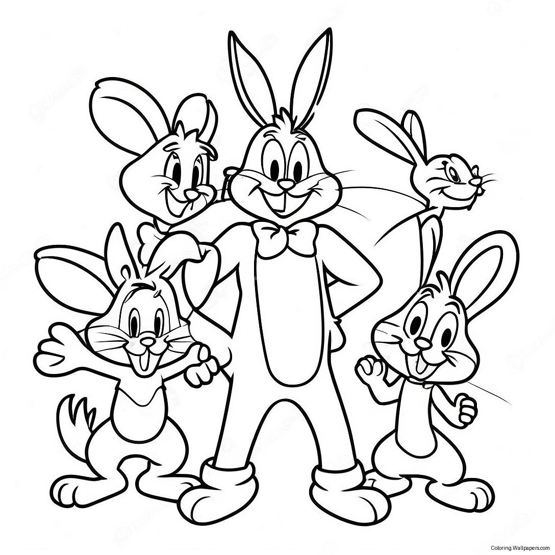 Bugs Bunny And Friends Coloring Page 27064