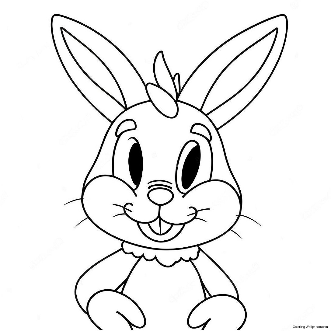 Páginas Para Colorir Do Bugs Bunny Com Chapéu De Papai Noel 55463