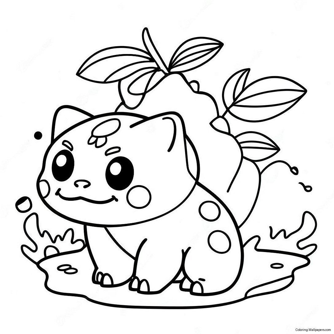 Página Para Colorir Bulbasaur 3442