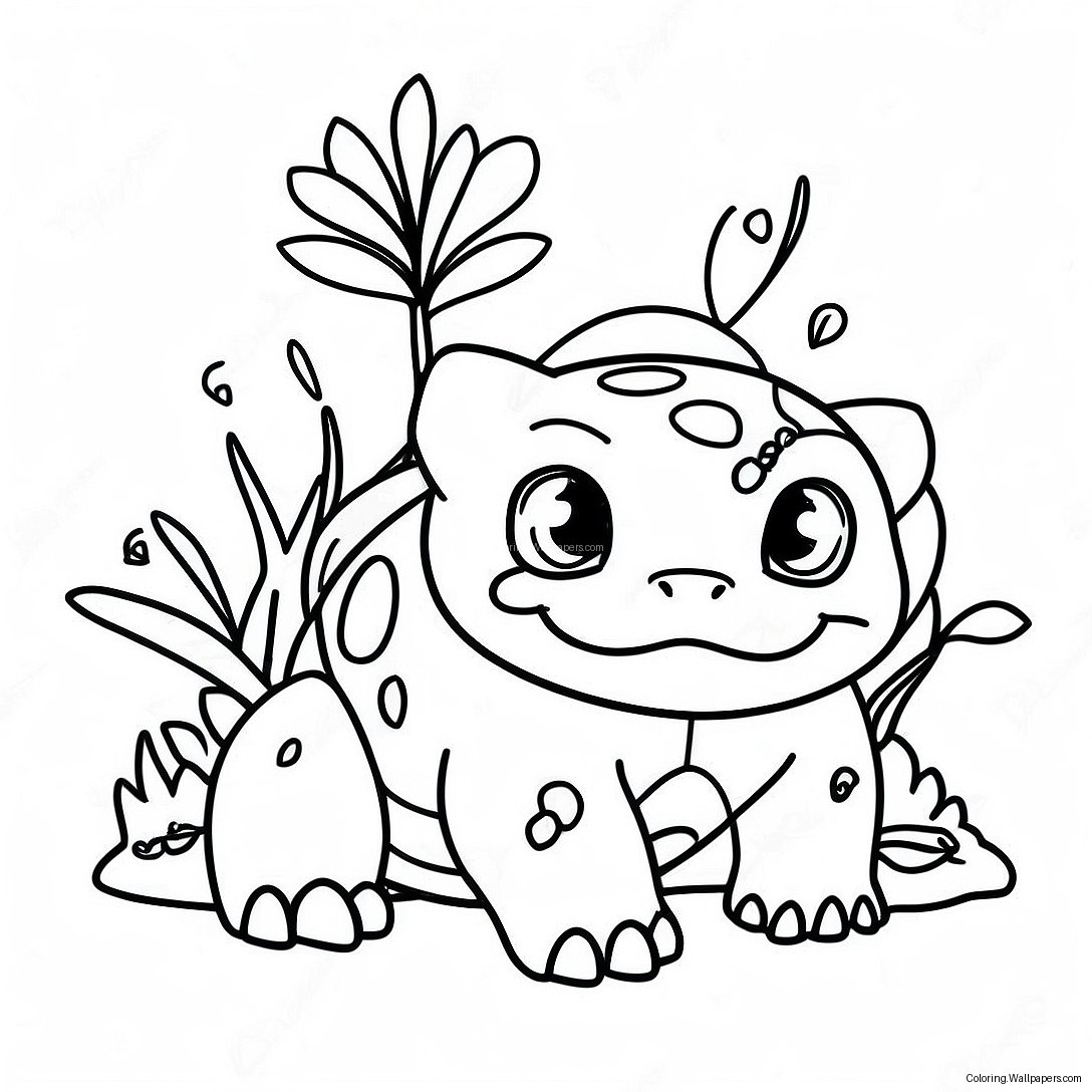 Bulbasaur Farvelægningsside 3444