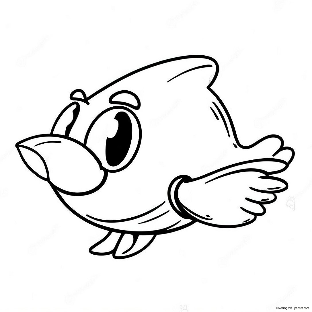 Bullet Bill Flying High Coloring Page 48901