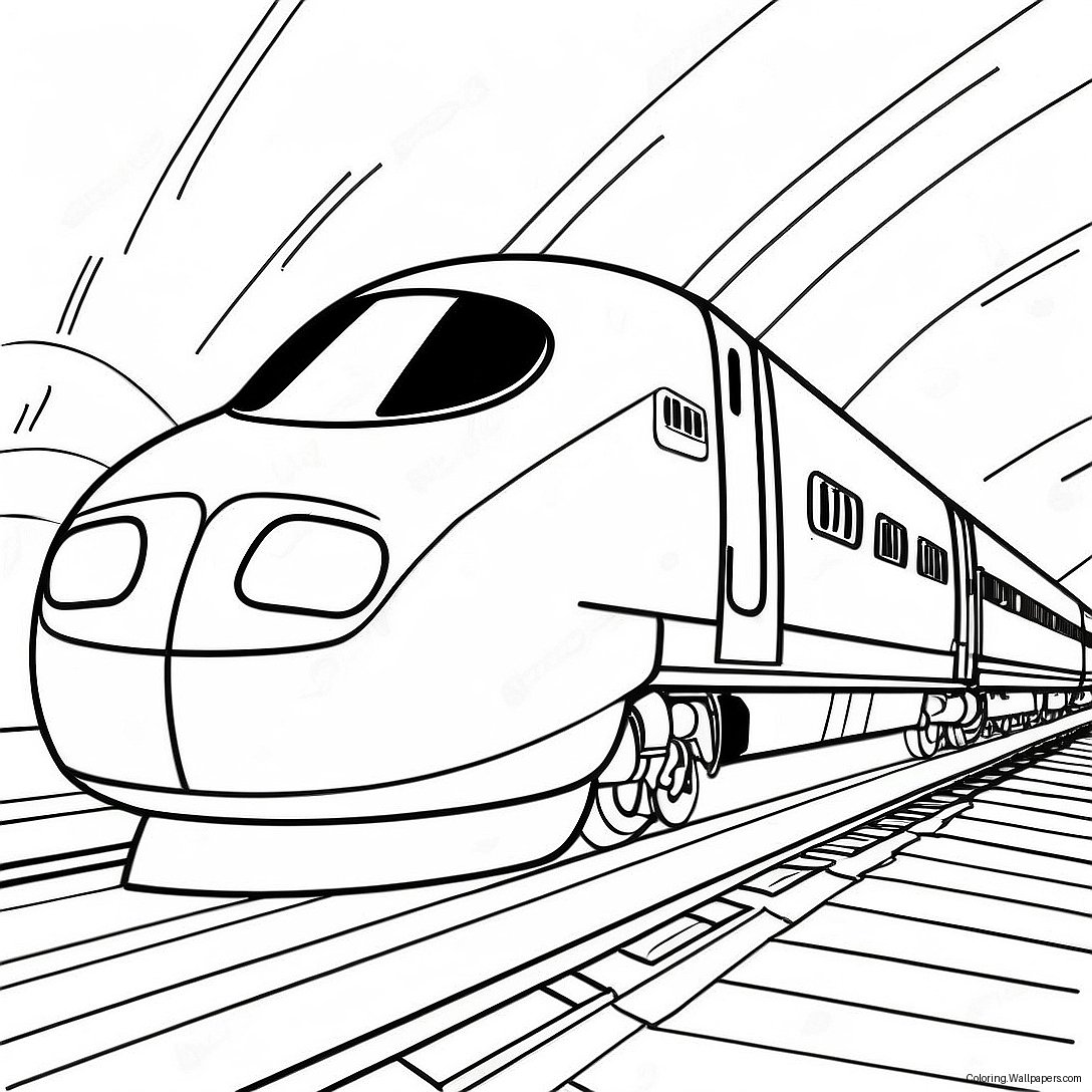 Bullet Train Coloring Page 47217