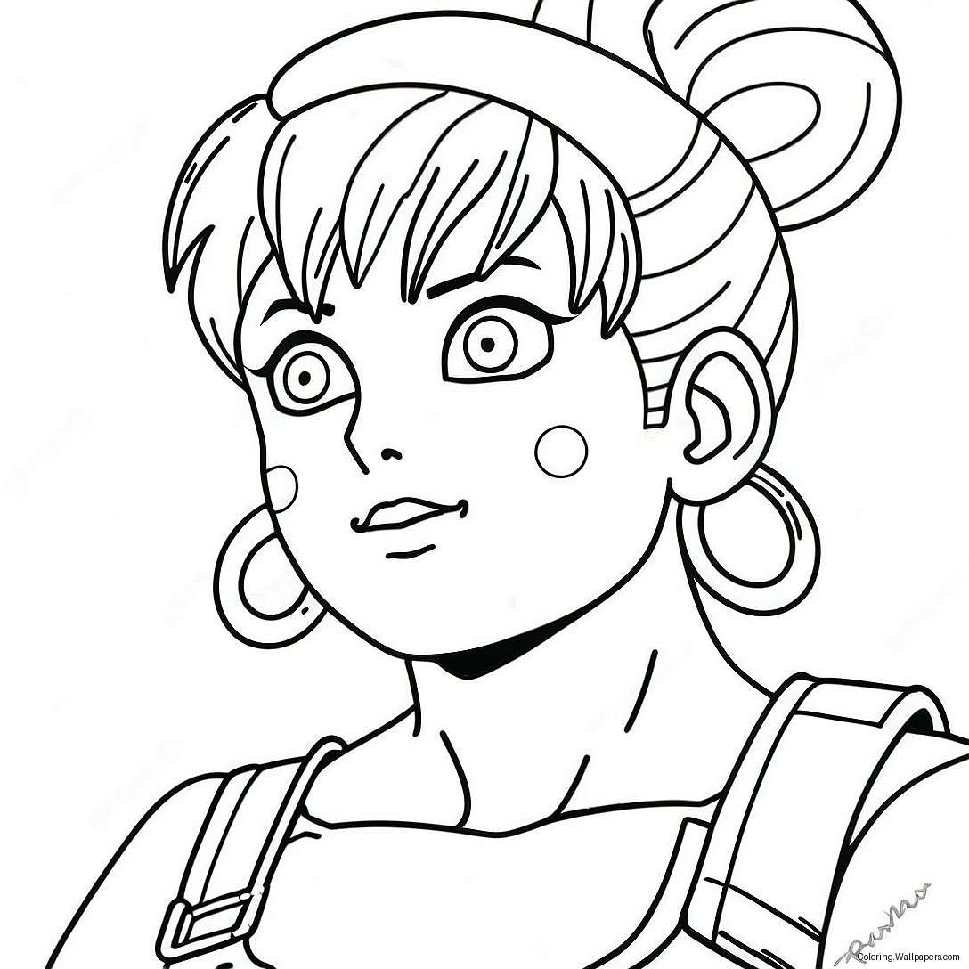 Bulma From Dragon Ball Z Coloring Page 43640