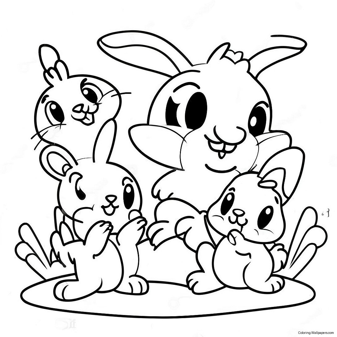 Page À Colorier Bunny Et Ses Amis Des Tiny Toons 31669