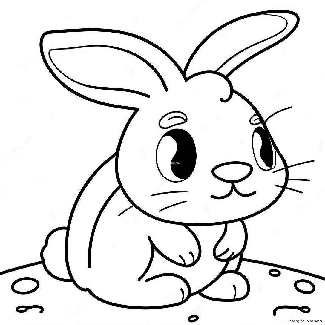 Bunny Printout Coloring Page 5879