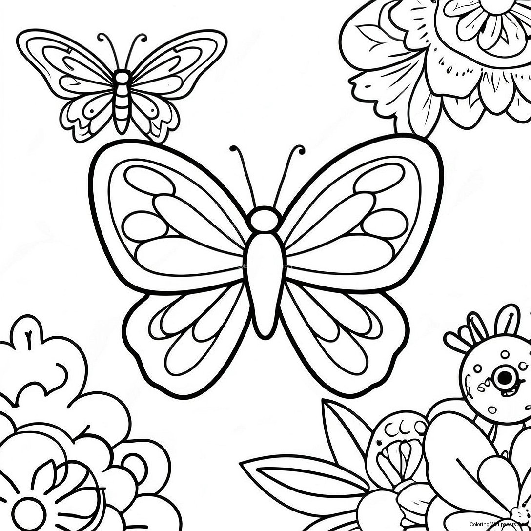 Page À Colorier Papillon 58636