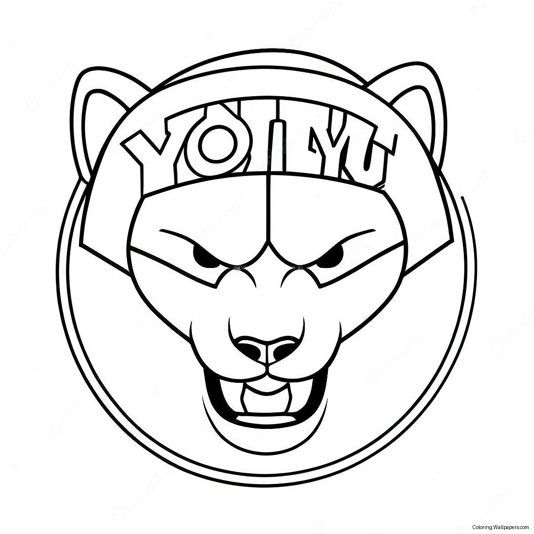 Logo Byu Cougars - Kolorowanka 25110