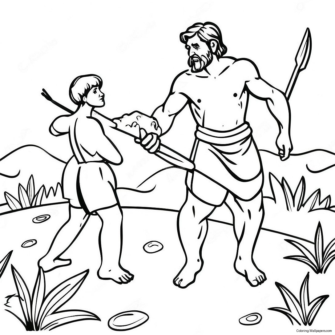 Cain And Abel Story Coloring Page 32114