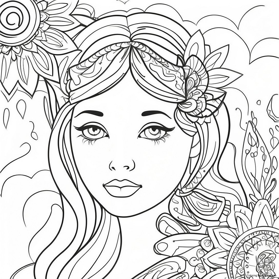 Calming Breathe Coloring Page 31435