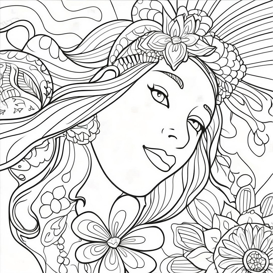 Calming Breathe Coloring Page 31436