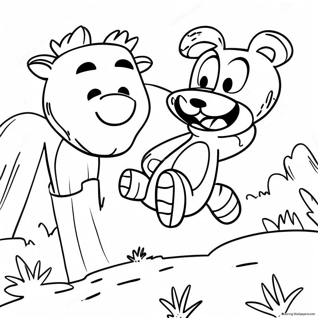 Calvin And Hobbes Adventurous Coloring Page 17822