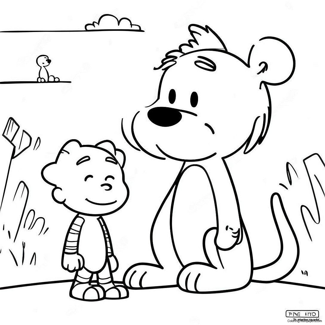 Calvin And Hobbes Coloring Page 17852