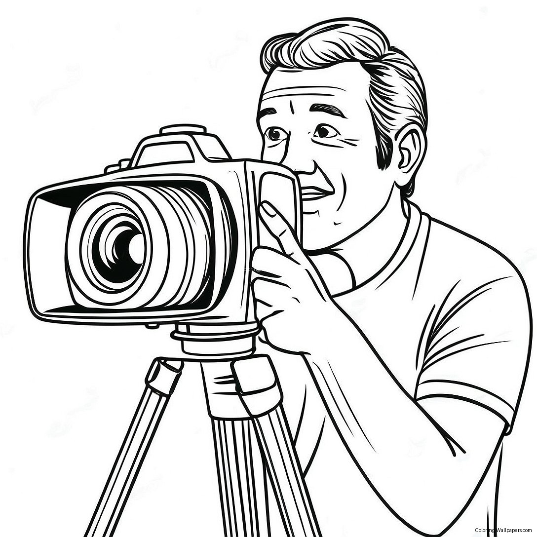 Camera Man Skibidi Coloring Page 18544