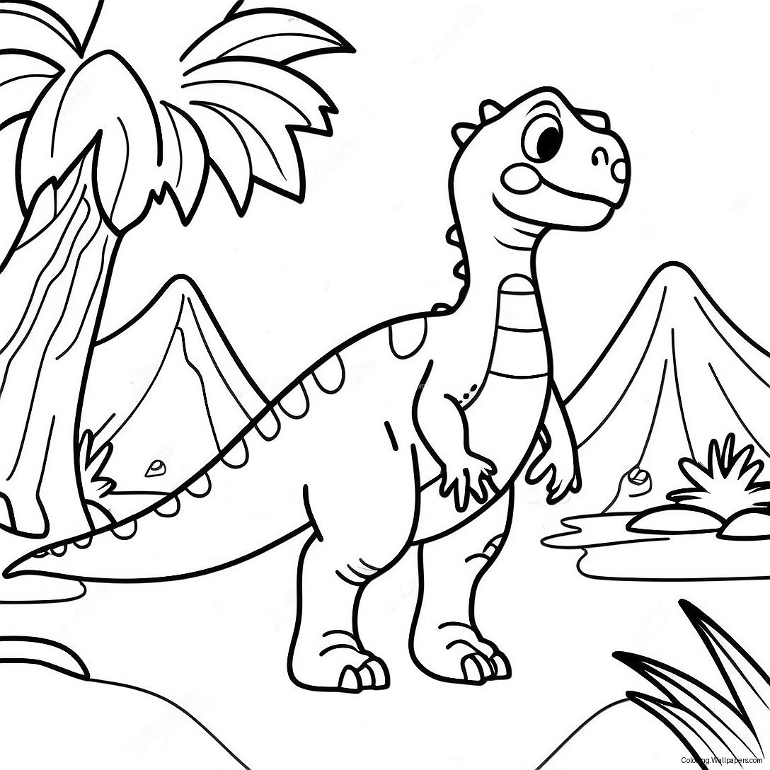 Page À Colorier Aventure De Dinosaures Au Camp Cretaceous 15142