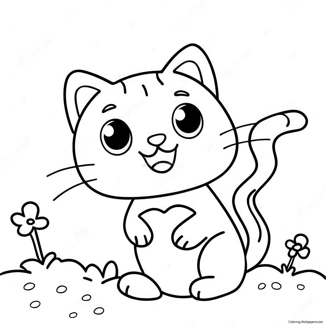 Kleurplaat Van Candy Cat Uit Poppy Playtime 42773