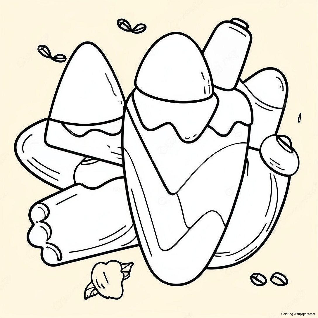 Candy Corn Coloring Page 11918