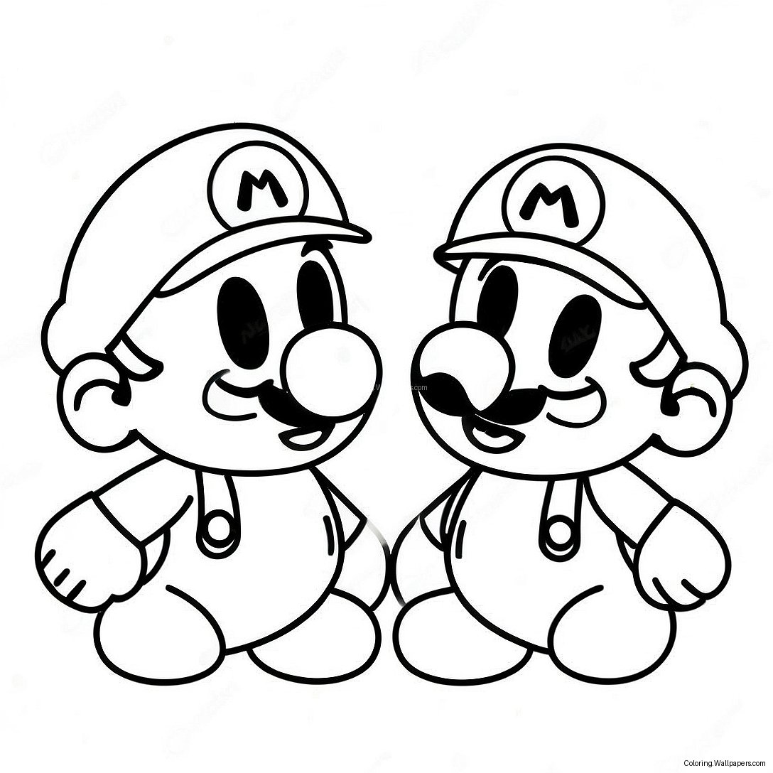 Cappy Och Mario Äventyr Färgläggning 3634