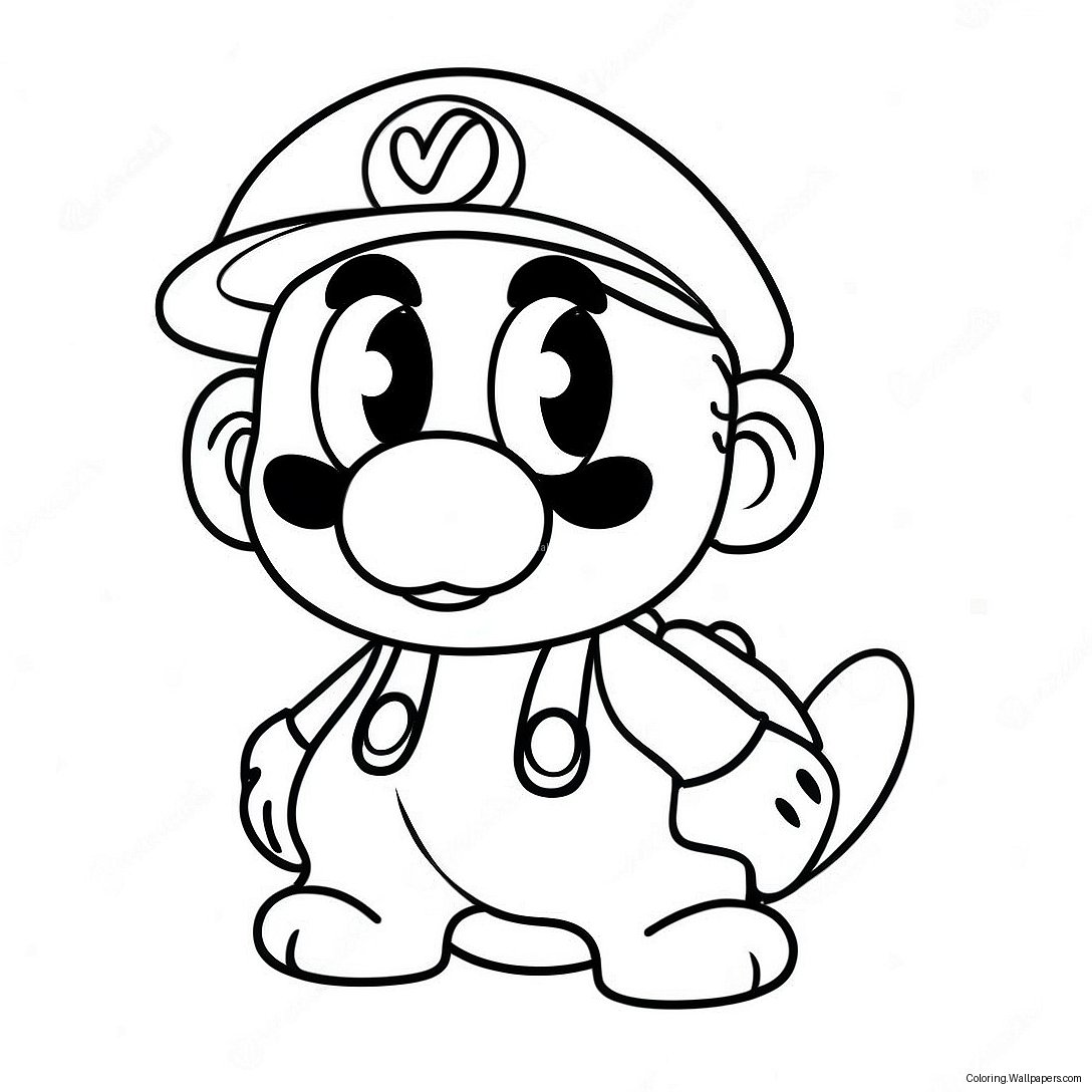 หน้าระบายสี Cappy Mario Odyssey 19209