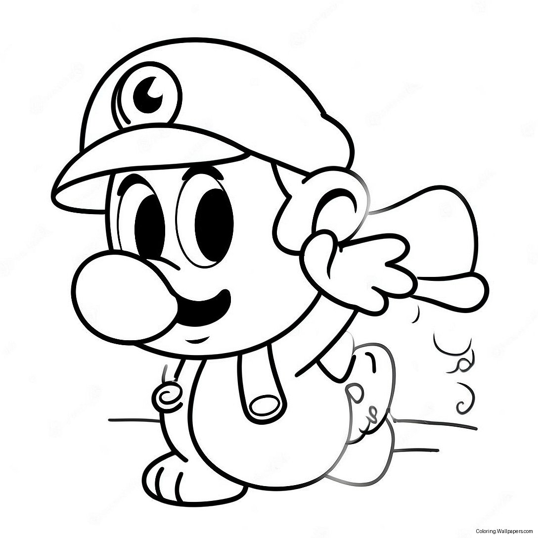 Pagina De Colorat Cappy Mario Odyssey 19211