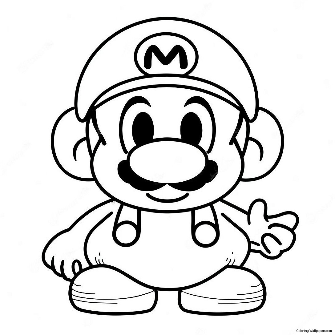 หน้าระบายสี Cappy กับ Mario 19221