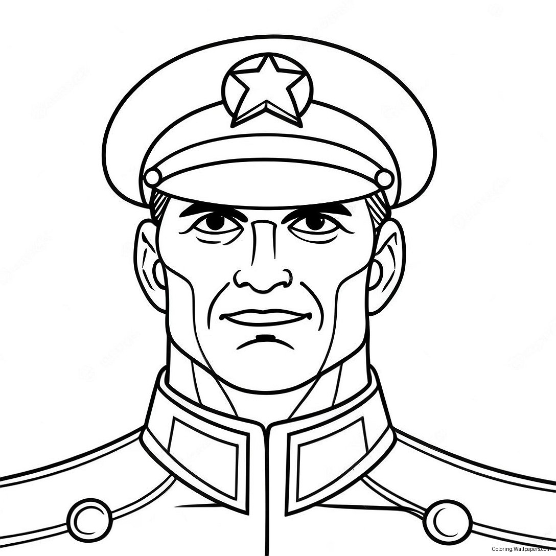 Captain Man Coloring Page 50367