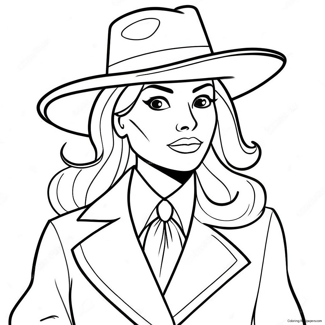 Carmen Sandiego Färgläggningssida 23469