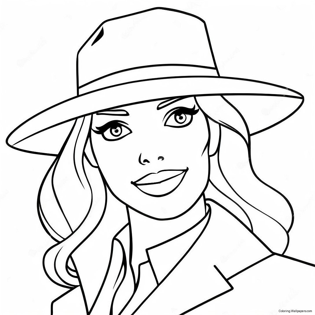 Pagini De Colorat Cu Carmen Sandiego 23471