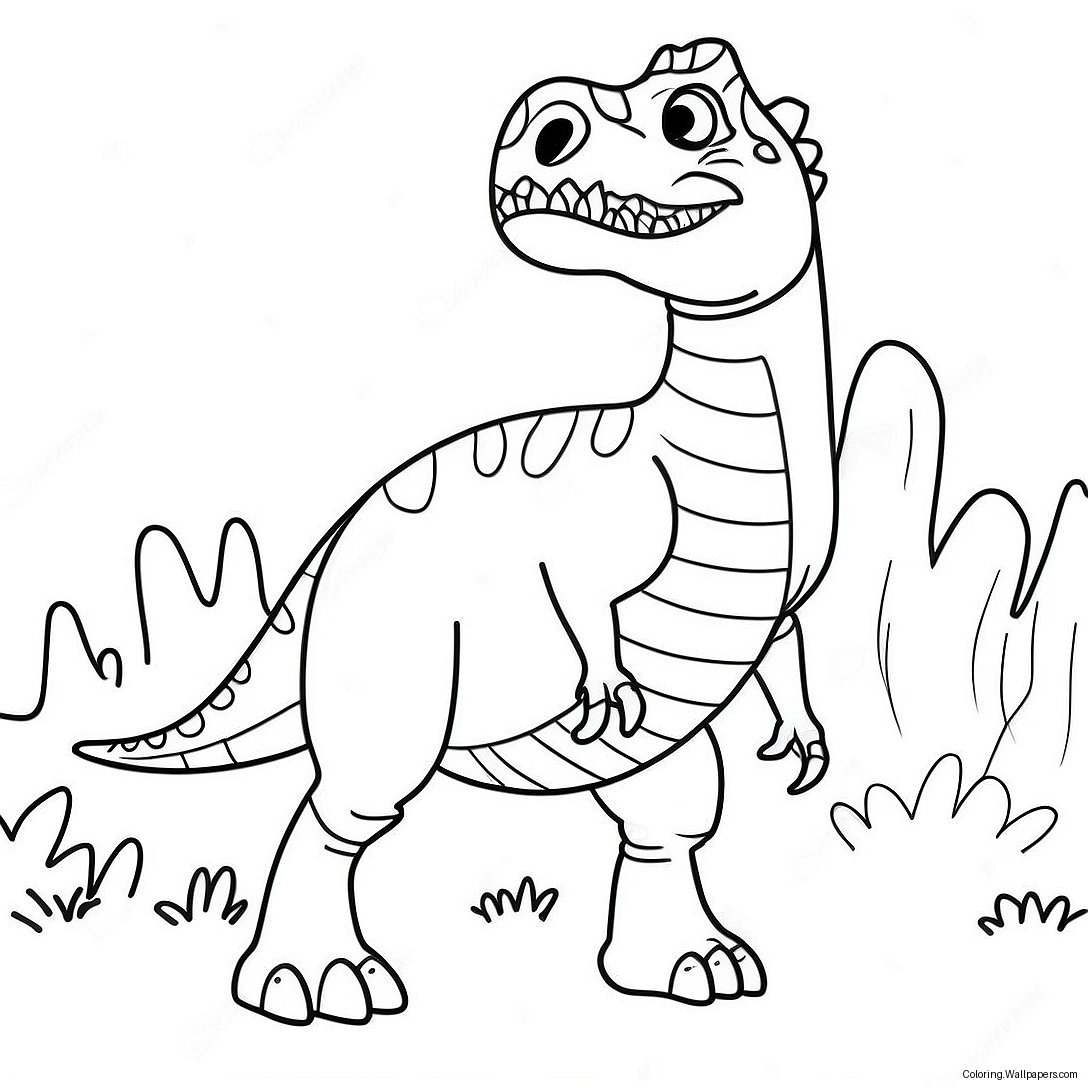 Carnivore Dinosaur Coloring Page 45848