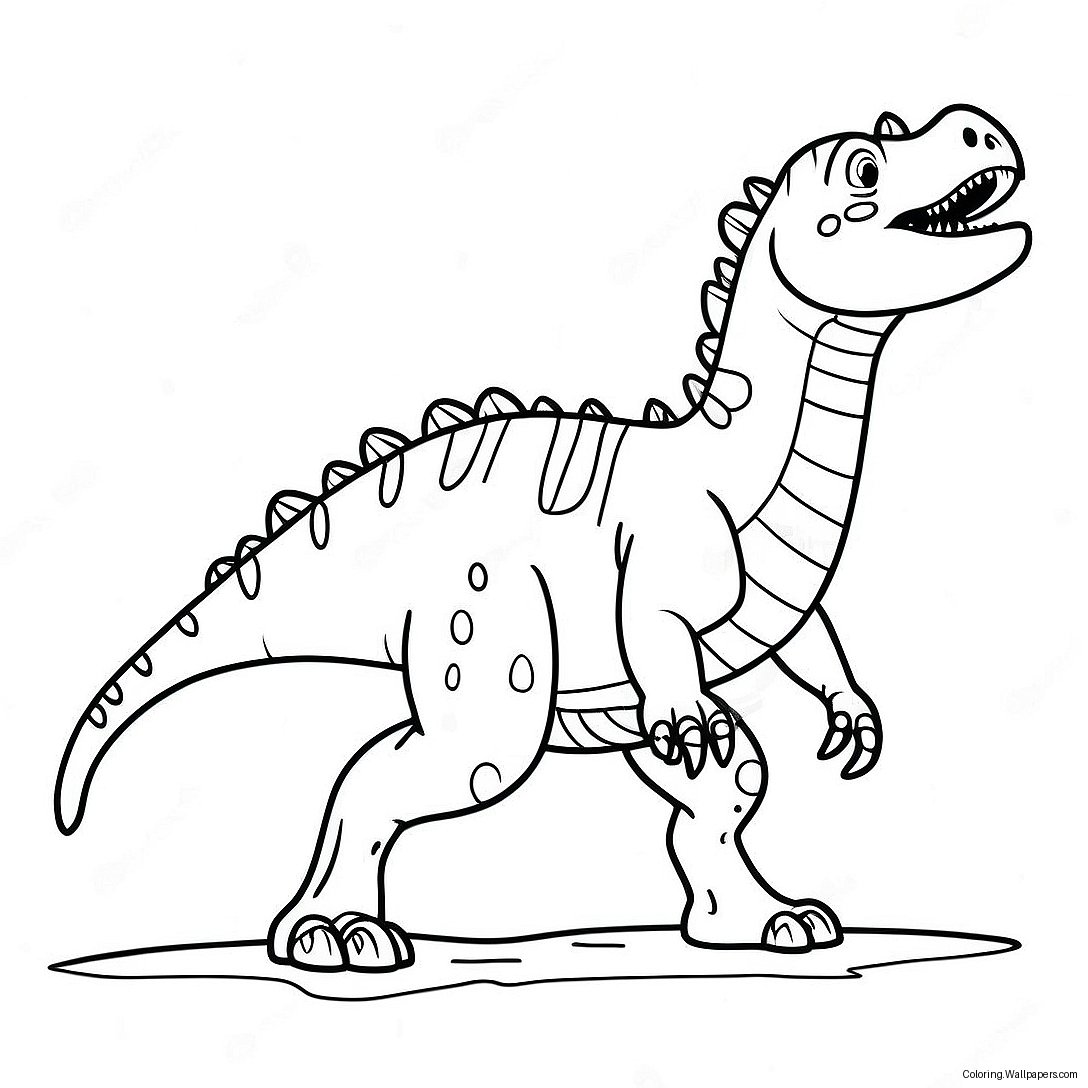 Página Para Colorear De Carnotaurus Rugiendo 32553