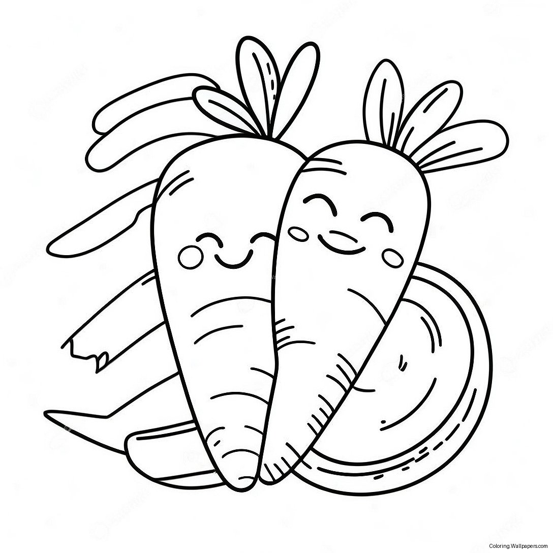 Carrot Coloring Page 3508