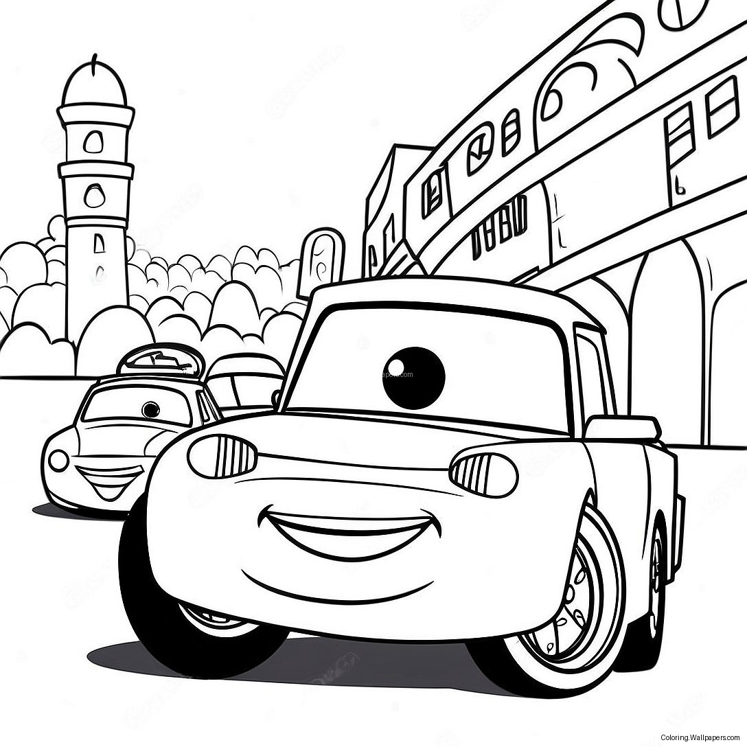 Página Para Colorear De Cars 2 7505