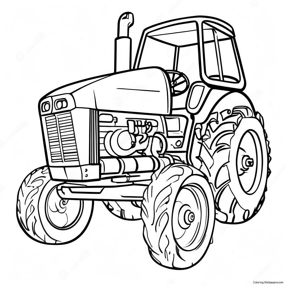 Page À Colorier Tracteur Case 13347