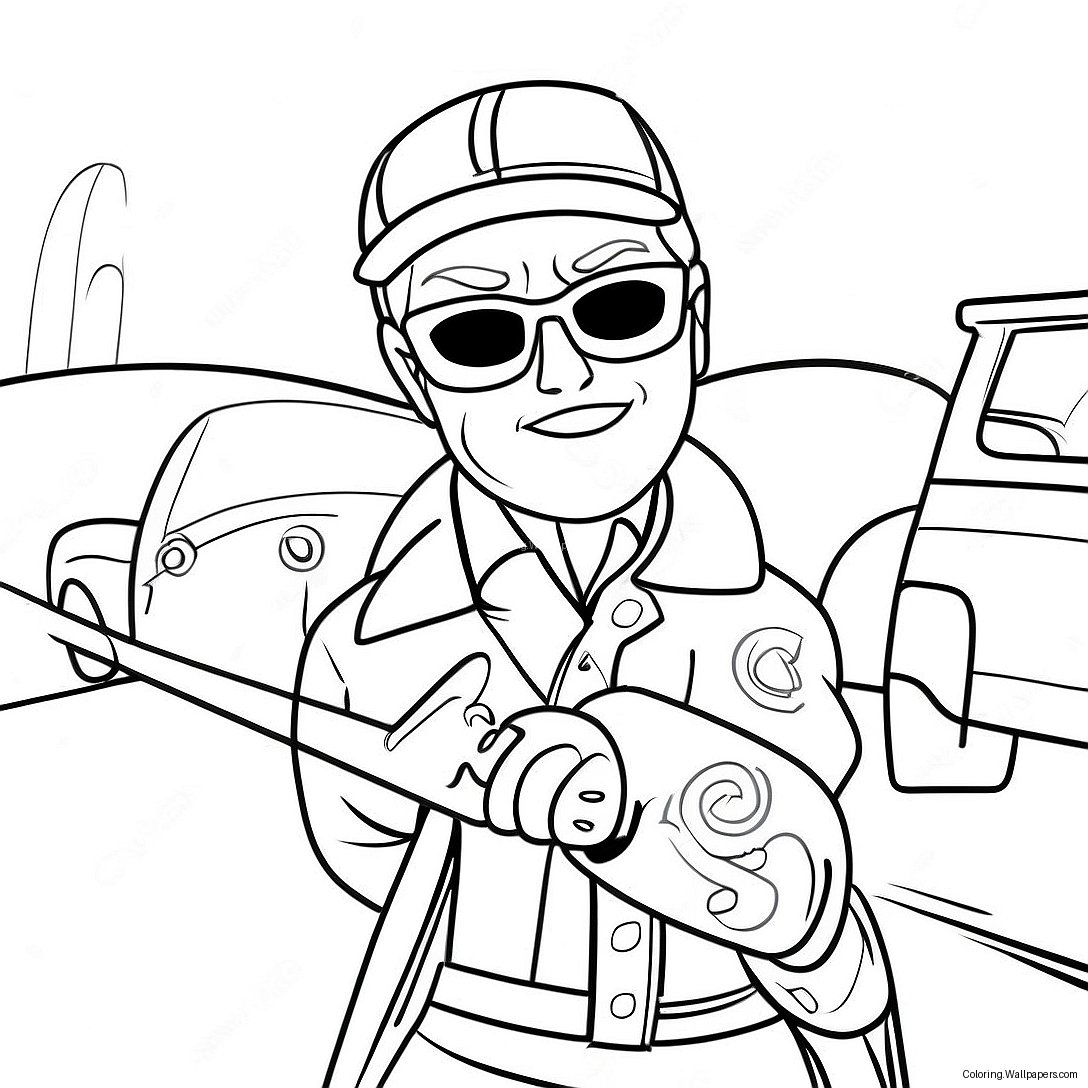 Casey Undercover In Action Coloring Page 55190