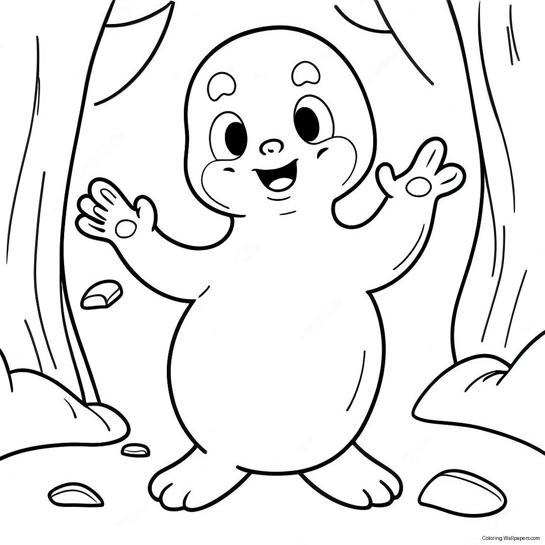 Página Para Colorir Do Fantasma Amigável Casper 20562