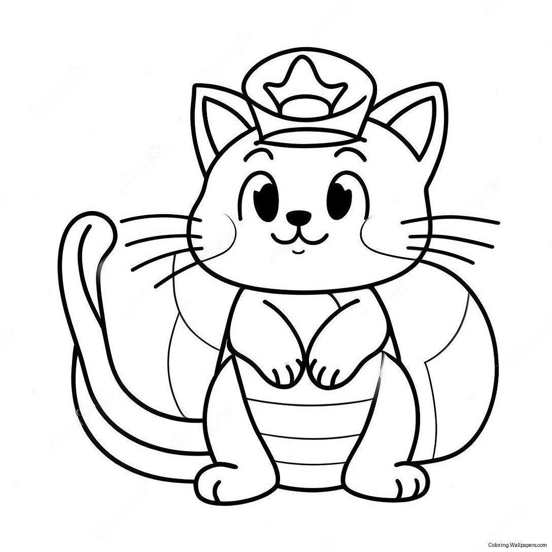 Page À Colorier De Chat Mario 9562