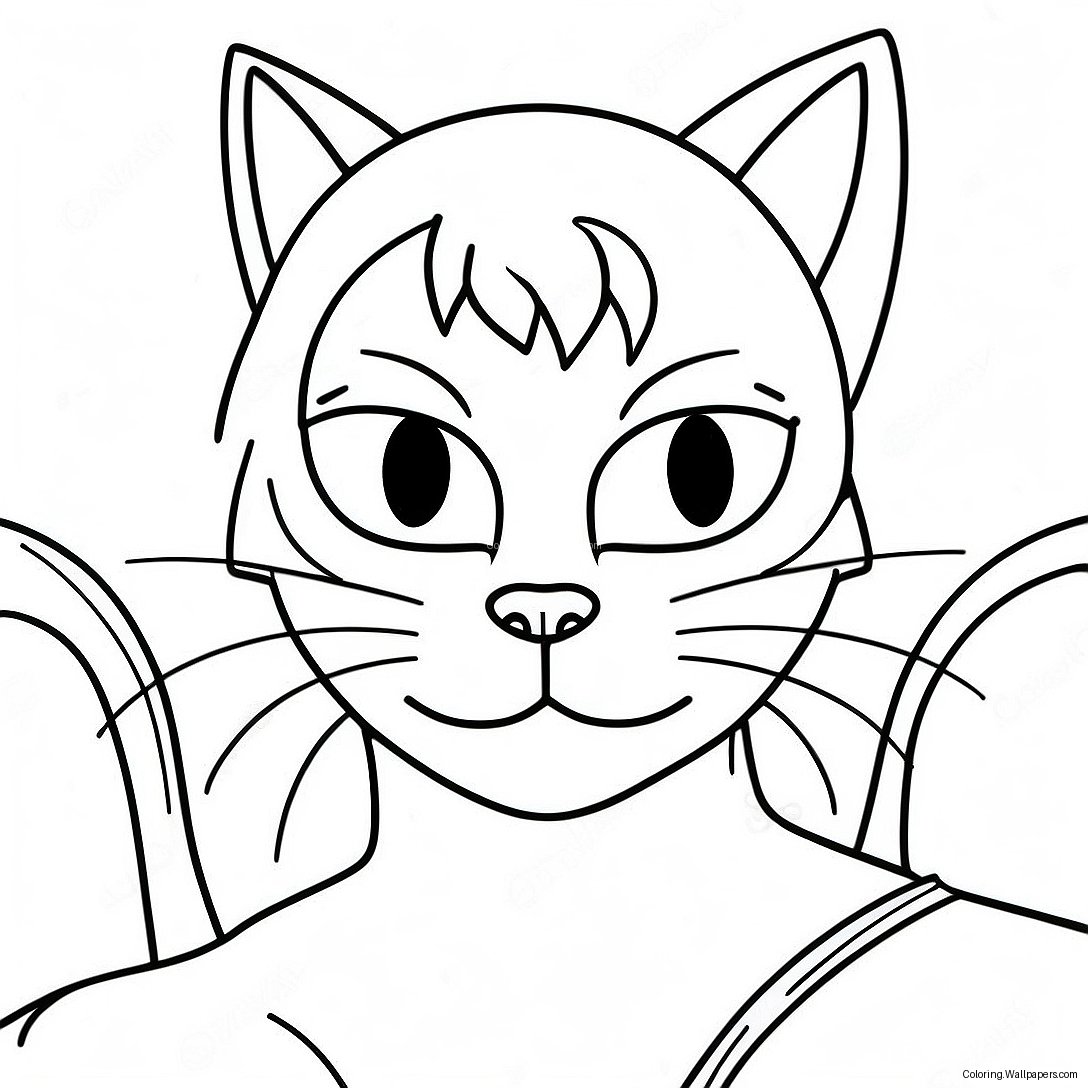 Cat Noir Coloring Page 16745