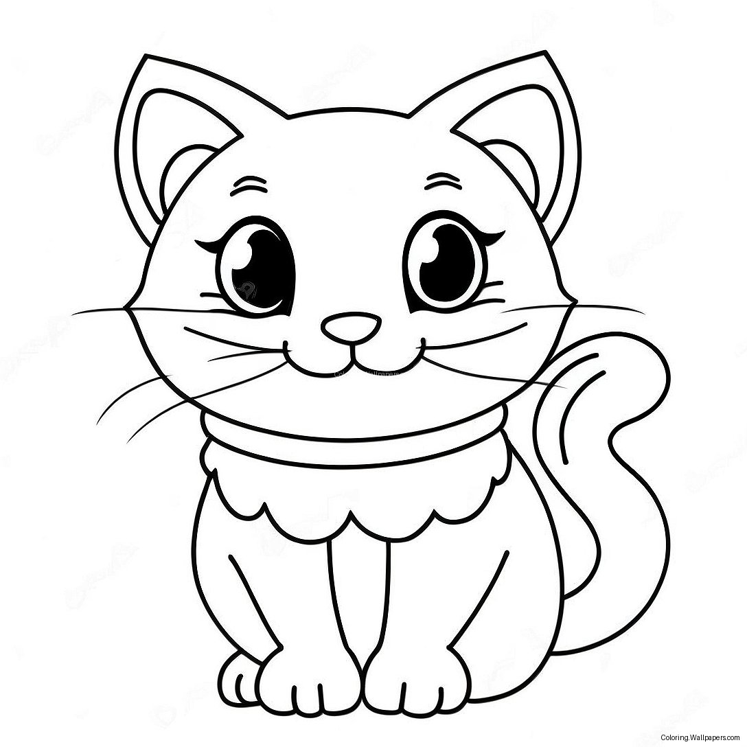 Cat Valentine Coloring Page 19016