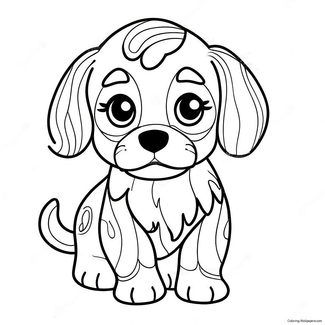 Cavapoo Puppy Coloring Page 36361