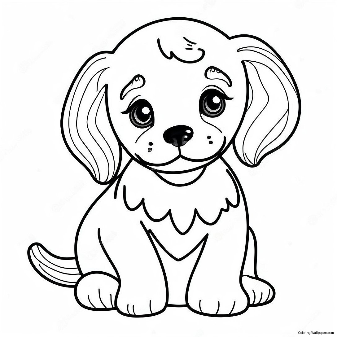 Cavapoo Puppy Coloring Page 36364