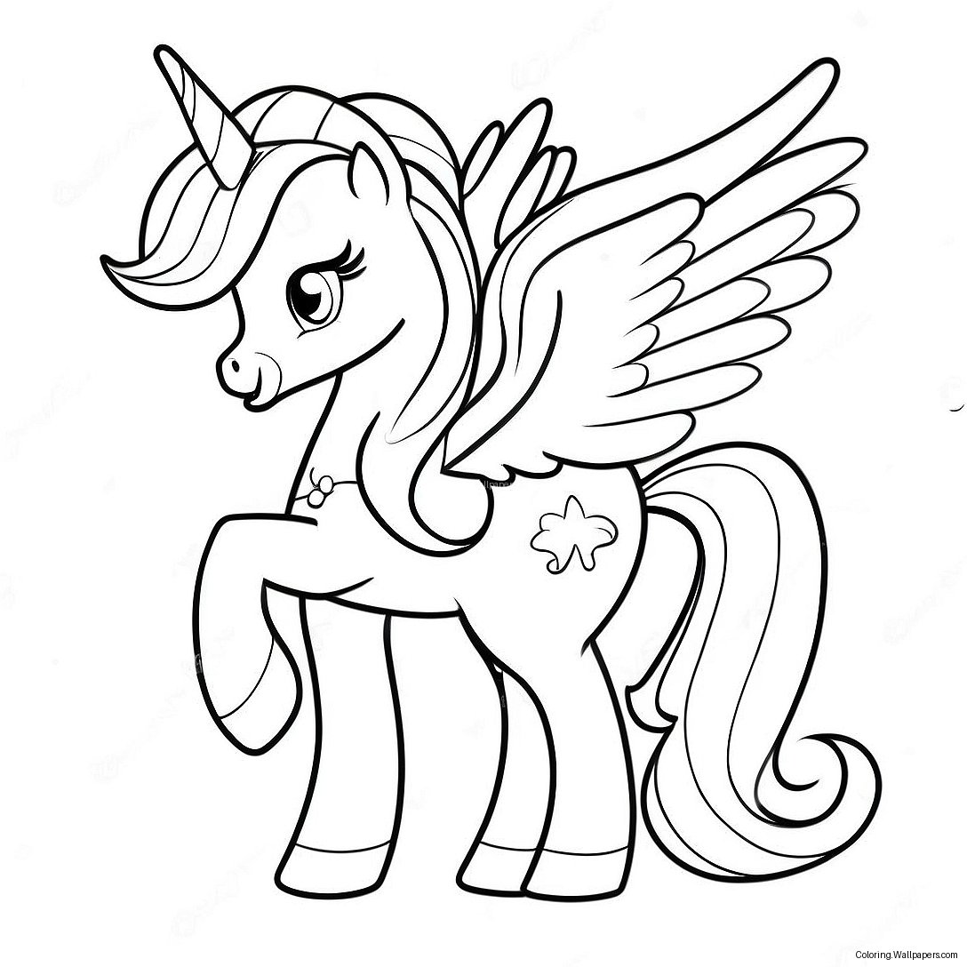 Celestia My Little Pony Coloring Page 15829