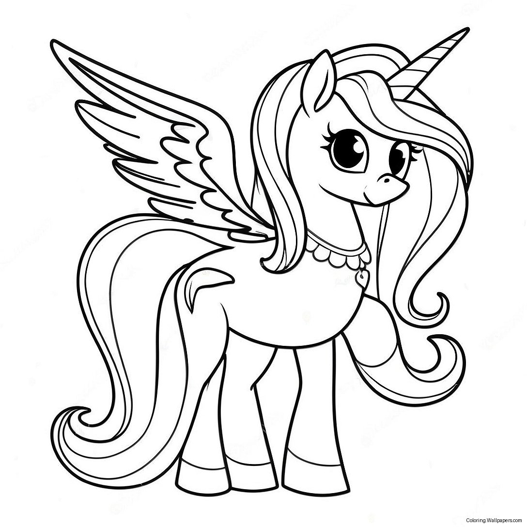 Celestia My Little Pony Coloring Page 15830